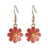 6 Pairs 6 Colors Alloy Enamel Dangle Earrings EJEW-JE06296-3