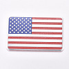 Aluminium Alloy United States American Flag Decal AJEW-WH0113-64B-1