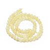 Electroplated Natural Yellow Selenite Beads Strands G-N328-025C-03-1-3