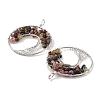 Natural Multicolor Tourmaline Big Pendants G-G910-K17-P-2