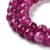 Dyed Natural Malaysia Jade Beads Strands G-G021-02A-03-3