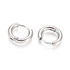 Tarnish Resistant Small Huggie Hoop Earrings for Girl Women X-EJEW-F111B-13mm-PA-2