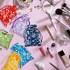 HOBBIESAY 14Pcs 7 Colors Brocade Embroidered Drawstring Gift Blessing Bags ABAG-HY0001-09-7