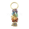 Chakra Natural Gemstone Chip Bead Keychain KEYC-JKC00415-01-2