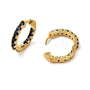 304 Stainless Steel Pave Cubic Zirconia Hoop Earrings for Women EJEW-U019-02G-03-2