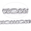 Tarnish Resistant 304 Stainless Steel Figaro Chains CHS-P003-21P-1