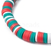 5Pcs 5 Styles Polymer Clay & Acrylic Beaded Stretch Bracelets BJEW-JB11071-5