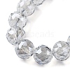 Transparent Electroplate Glass Beads Strands EGLA-N002-34E-F03-3