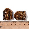 Natural Tiger Eye Carved Pendants G-I361-01B-3