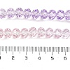 Transparent Painted Glass Beads Strands X-DGLA-A034-T6mm-A05-4