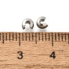 304 Stainless Steel Crimp Beads Covers STAS-P239-34P-03-3