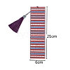 Flag Pattern DIY Diamond Painting Bookmark with Tassel Pendants Kits PW-WG16CC3-01-2