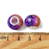 Two Tone Glass European Beads GPDL-K003-01H-3