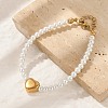 Plastic Imitation Pearl Beads Bracelets for Women BJEW-M056-10G-04-2