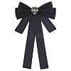 Bowknot Tie Polyester Rhinestone Brooches JEWB-WH20006-11-1