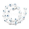 Handmade Evil Eye Lampwork Beads Strands LAMP-S069-01A-2