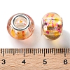 High Transparent Two-Color Copper Buckle Acrylic European Beads OACR-M024-05P-05-3