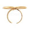 304 Stainless Steel Open Cuff Rings for Women RJEW-Z051-03G-01-3