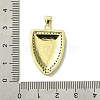 Real 18K Gold Plated Brass Micro Pave Cubic Zirconia Pendants KK-H472-15G-01-3