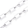 Tarnish Resistant 304 Stainless Steel Paperclip Chains CHS-D030-02P-5