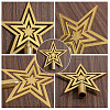 Star Plastic Christmas Tree Topper Ornaments AJEW-WH20004-17D-6