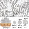  150Pcs 3 Style Flat Round Foam Lid Liners DIY-NB0006-76-7