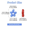 16Pcs 8 Colors Handmade Lampwork Beads LAMP-FS0001-28-4