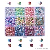 Rainbow ABS Plastic Imitation Pearl Beads OACR-YW0001-02A-2