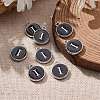 Platinum Plated Alloy Charms LS-ENAM-S118-02I-P-5