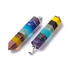 Chakra Gemstone Pointed Big Pendants G-C110-12P-2