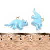 304 Stainless Steel Enamel Pendants STAS-L316-22G-12-3