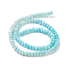 Gradient Color Dyed Natural Freshwater Shell Rondelle Bead Strands BSHE-XCP0001-08-3