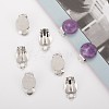 Iron Clip-on Earring Settings X-IFIN-L023-01P-3