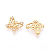 Brass Micro Pave Cubic Zirconia Charms KK-N263-77A-G-2