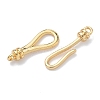 Brass Hook and S-Hook Clasps KK-Z136-41B-G-3