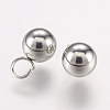 Tarnish Resistant 202 Stainless Steel Sphere Charms STAS-P148-06P-2