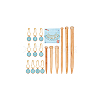  6Pcs Bamboo Circular Knitting Needles DIY-NB0010-87-7