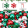   12Pcs Christmas Plastic Beads & Handmade Polymer Clay Cabochons KY-PH0001-78-2