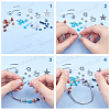 SUNNYCLUE DIY Gemstone Bead Stretch Bracelets Making Kits DIY-SC0012-17-4