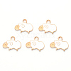 Alloy Enamel Pendants ENAM-R059-08A-RS-1