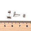 304 Stainless Steel Stud Earrings EJEW-H161-01P-L-5