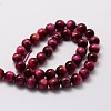 Natural Tiger Eye Round Beads Strands G-E329-6mm-40D-2