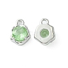 Brass Micro Pave Cubic Zirconia Charms KK-L208-10P-05-1