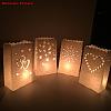 Hollow Candle Paper Bag CARB-WH0007-01-4