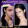 DIY Halloween Teardrop Iron Dangle Earrings Making Kit DIY-SC0025-65-5