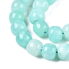 Dyed Natural White Jade Beads Strands G-T138-S09-3