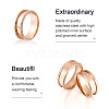 6Pcs 6 Size 201 Stainless Steel Grooved Finger Ring Settings FIND-YS0001-11-2