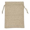 Christmas Printed Burlap Packing Pouches Drawstring Bags ABAG-Q053-02B-08-2