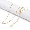 Brass Chain Necklaces NJEW-P309-10G-2