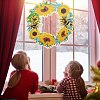 Sunflower Wreath with Bees DIY Diamond Painting Display Kits PW-WG006BE-01-4